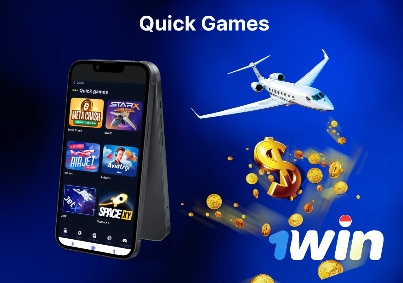 Quick games offer simple gameplay and quick outcomes.