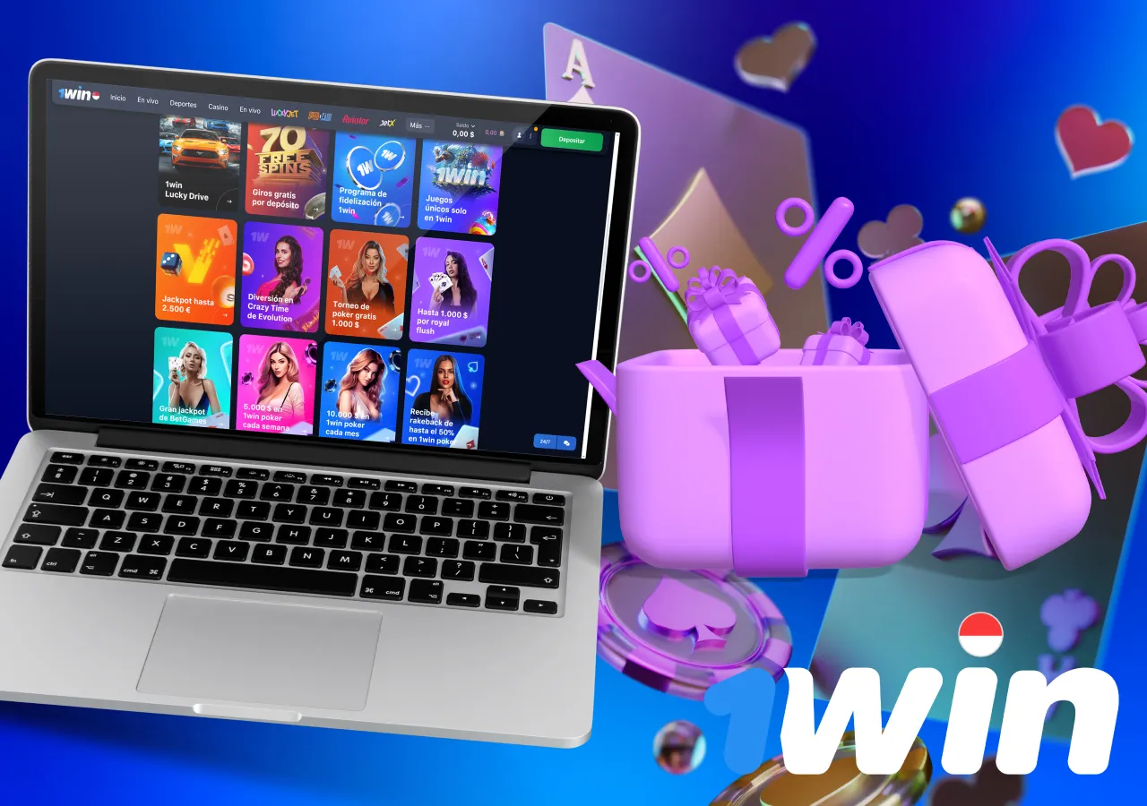 Play at 1win casino and increase your winnings thanks to bonuses