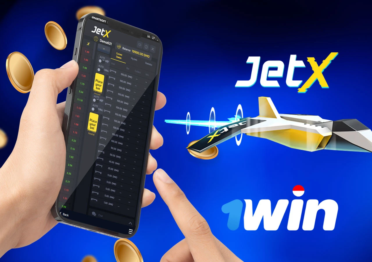 Install the free 1Win mobile app to play JetX whenever you like
